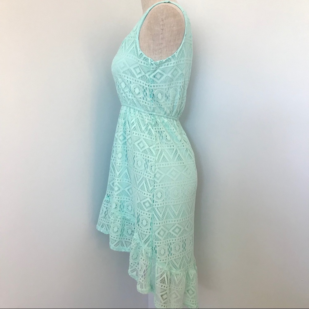 👗Candie’s turquoise high low dress